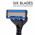 ১৮ টি রেজার হেডসহ  — ১ বছরের শেভিং সমাধান! ১টি শক্তপোক্ত হ্যান্ডেলসহ  — প্রতিটি হেডে ৬ টি করে অসাধারণ ধারালো ব্লেড - Image 2