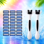 ২৪ রেজার হেড ও ২ হ্যান্ডেল প্যাকেজ - Razor Ghor