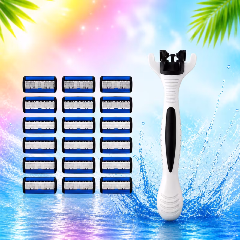 ১৮ রেজার হেড ও ১ হ্যান্ডেল প্যাকেজ - Razor Ghor